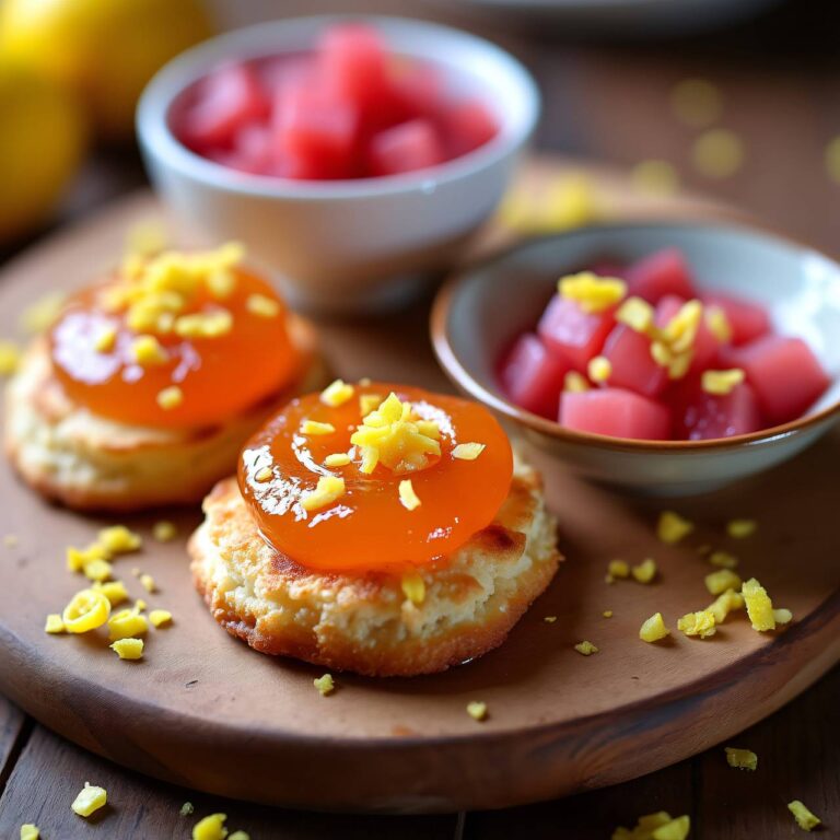 Mandelring mit Rhabarber Rezept