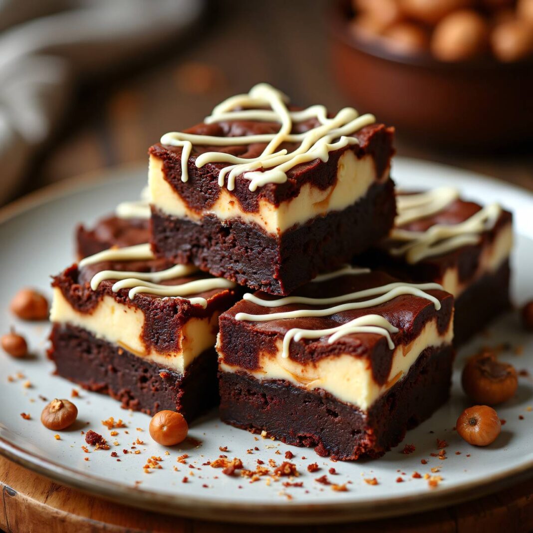 Maroni-Cheesecake-Brownies Rezept Maroni-Cheesecake-Brownies Rezept