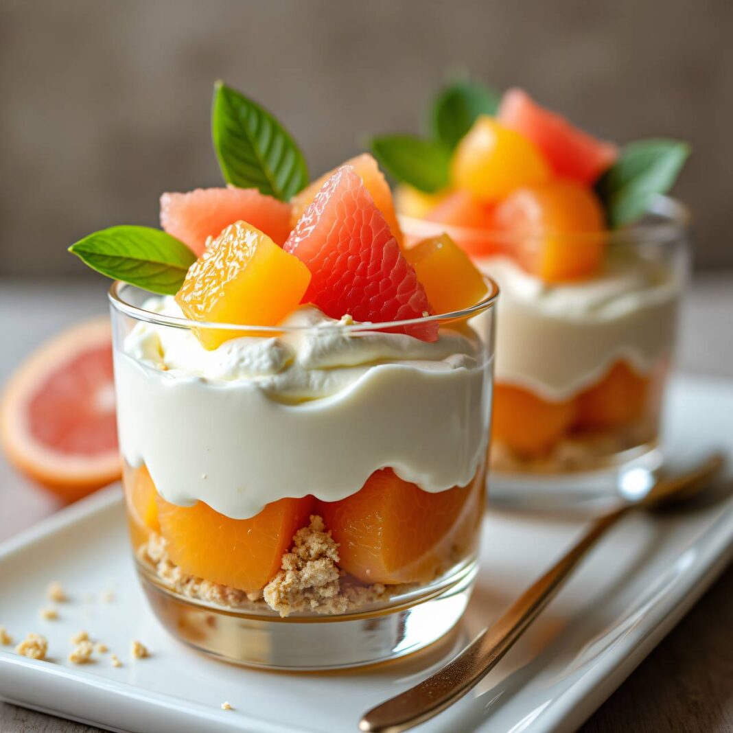 Mascarpone-Meringue-Crème mit Zitrusfrüchten Rezept Mascarpone-Meringue-Crème mit Zitrusfrüchten Rezept