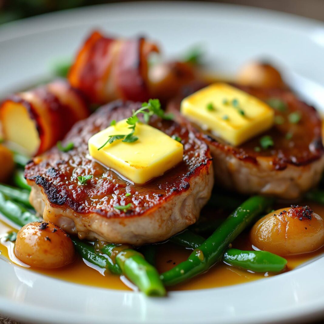 Medaillons mit Bohnen im Speckmantel Rezept Medaillons mit Bohnen im Speckmantel Rezept