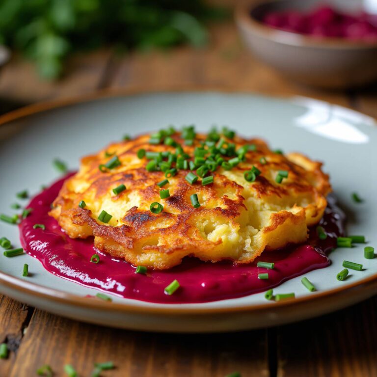 Meerrettich-Rösti mit Rote-Bete-Sauce Rezept