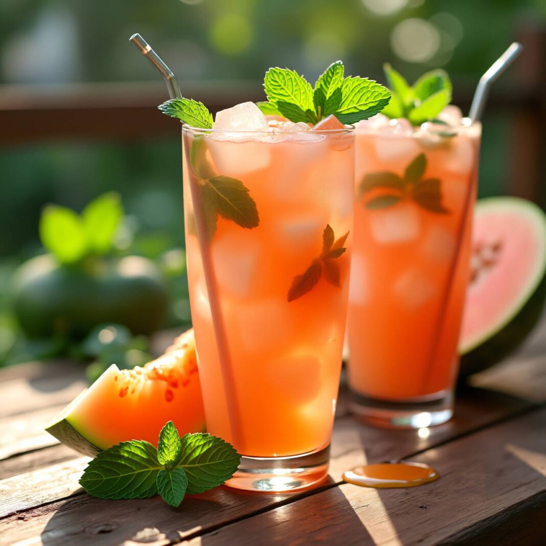 Melonen-Minze-Shake Rezept Melonen-Minze-Shake Rezept
