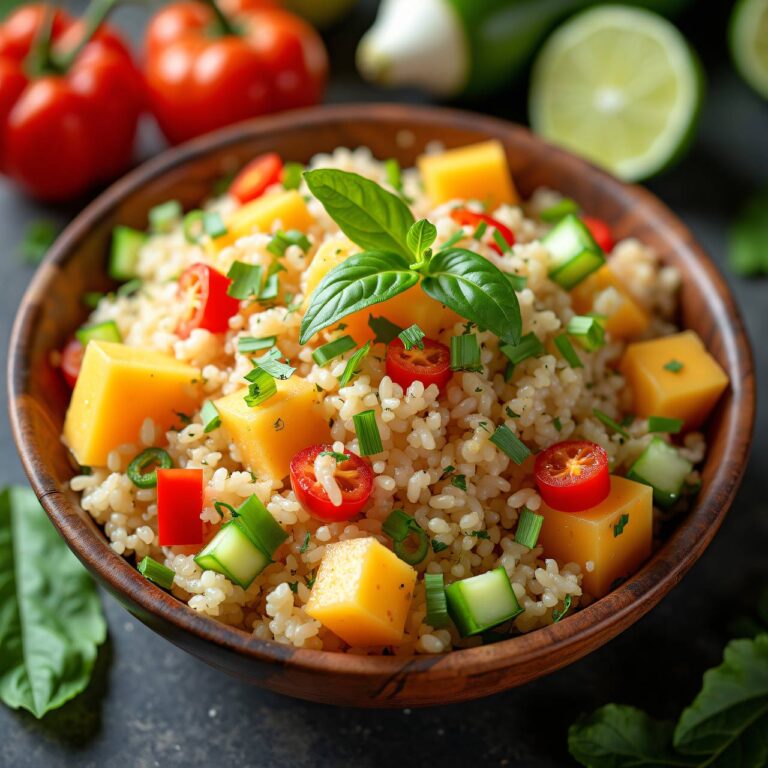 Melonen-Reis-Salat Rezept