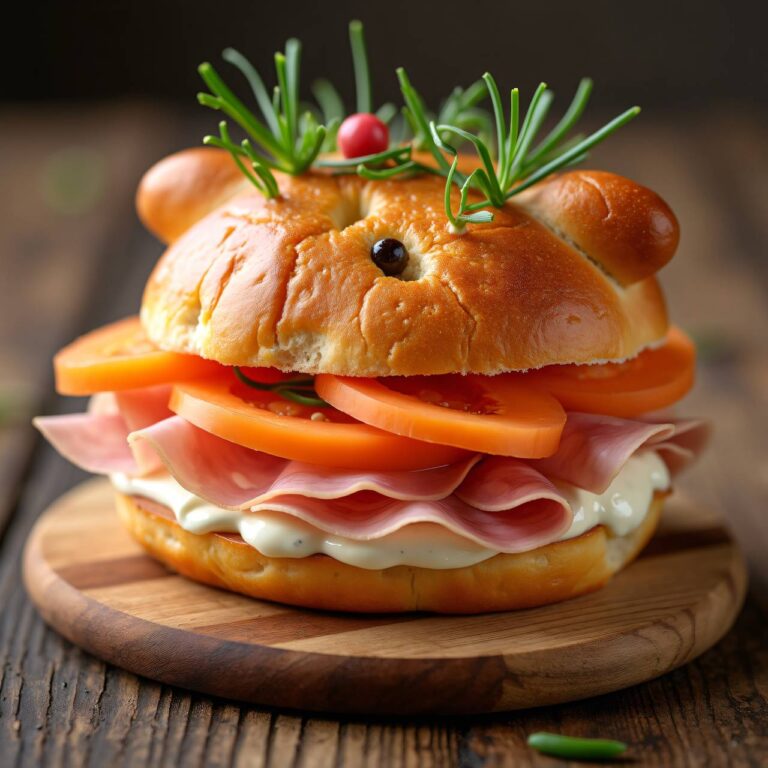 Melonen-Rohschinken-Sandwich Rezept