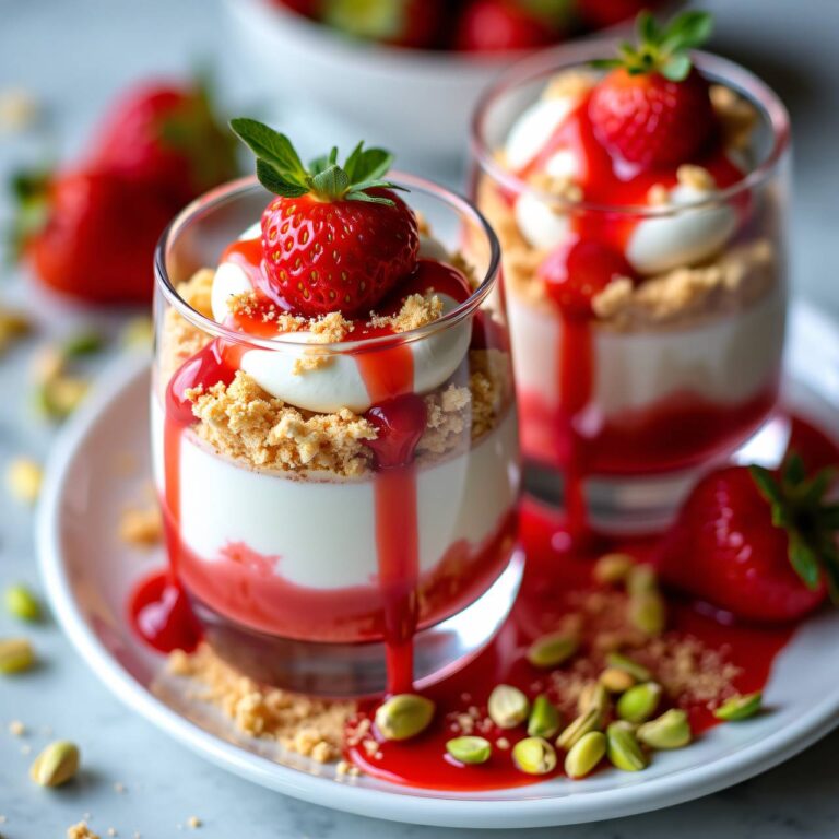 Meringue-Parfait mit Erdbeeren Rezept