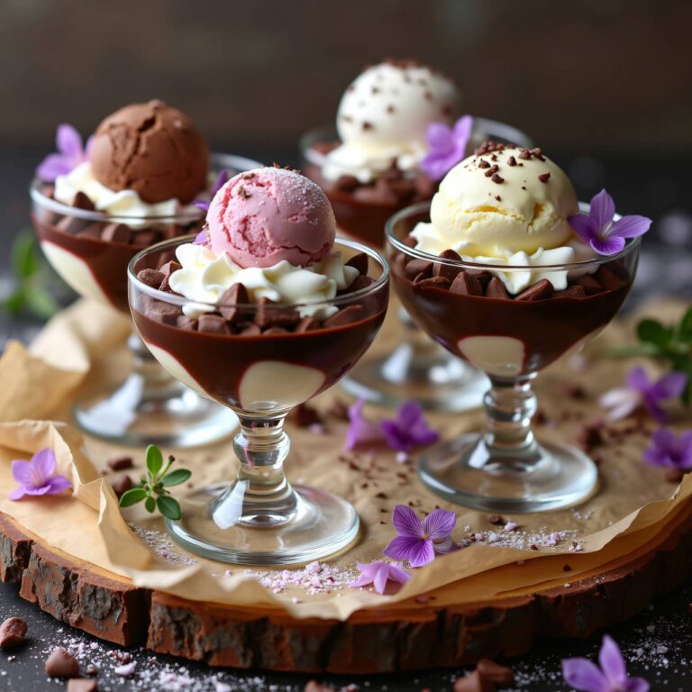 Meringue-Schokoladen-Becher Rezept