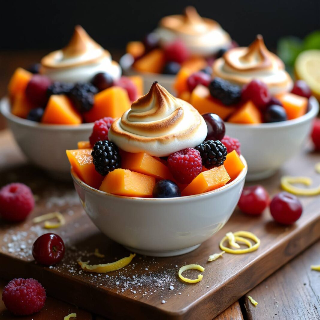 Meringuierter Fruchtsalat Rezept Meringuierter Fruchtsalat Rezept