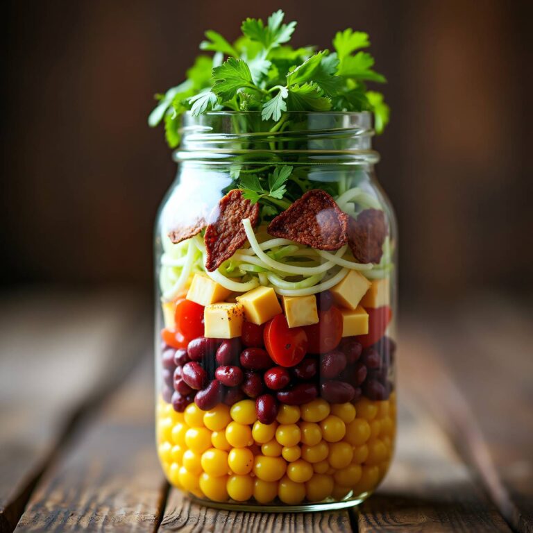 Mexikanischer Salat im Glas Rezept