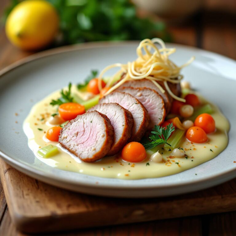 Milch-Buttermilch-Braten an Ingwersauce Rezept