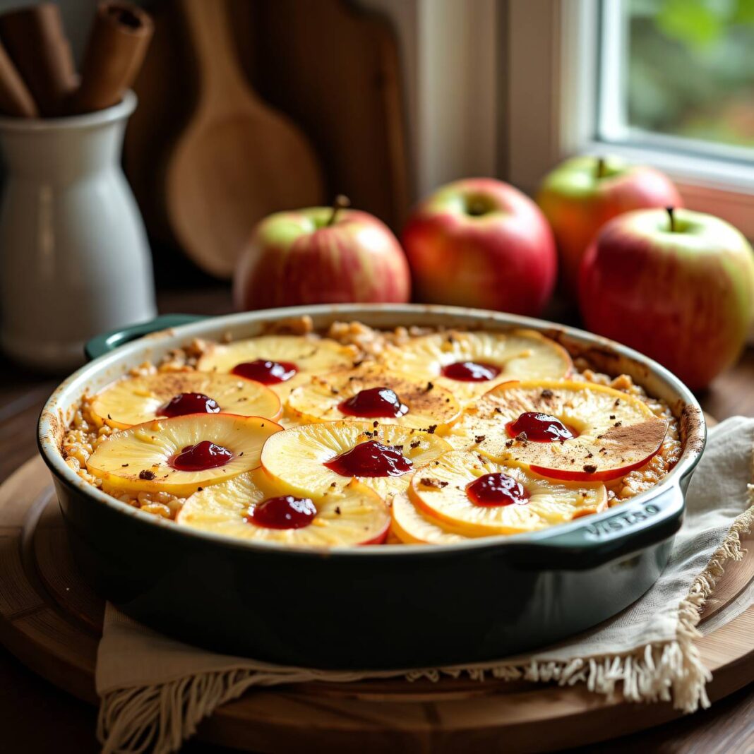 Milchreisgratin mit Äpfeln Rezept Milchreisgratin mit Äpfeln Rezept