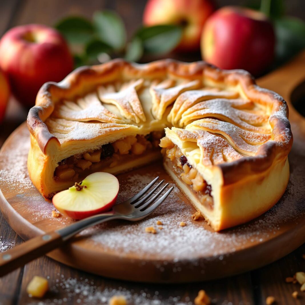 Milopita (Gedeckter Apfelkuchen) Rezept Milopita (Gedeckter Apfelkuchen) Rezept