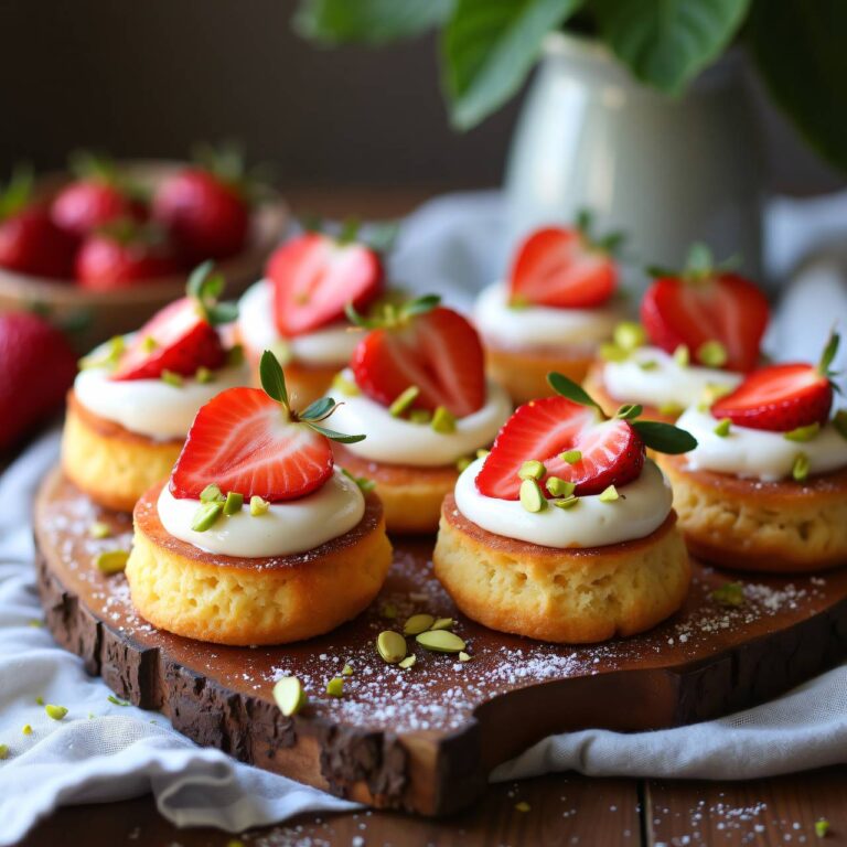 Mini-Erdbeer-Cakes Rezept