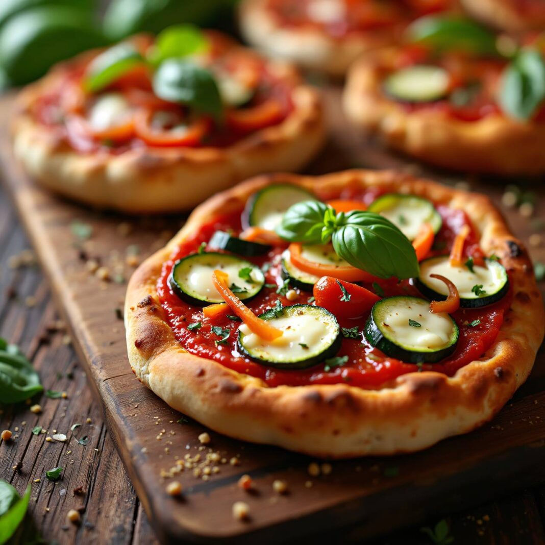 Mini-Gemüsepizzen Rezept Mini-Gemüsepizzen Rezept