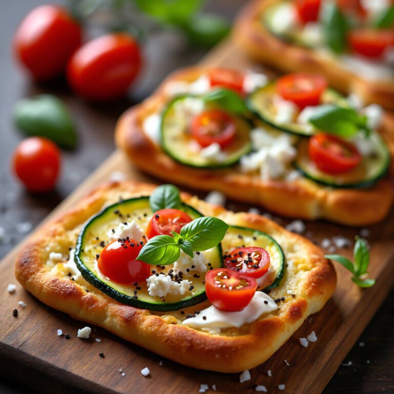 Mini-Pizza mit Zucchini Rezept