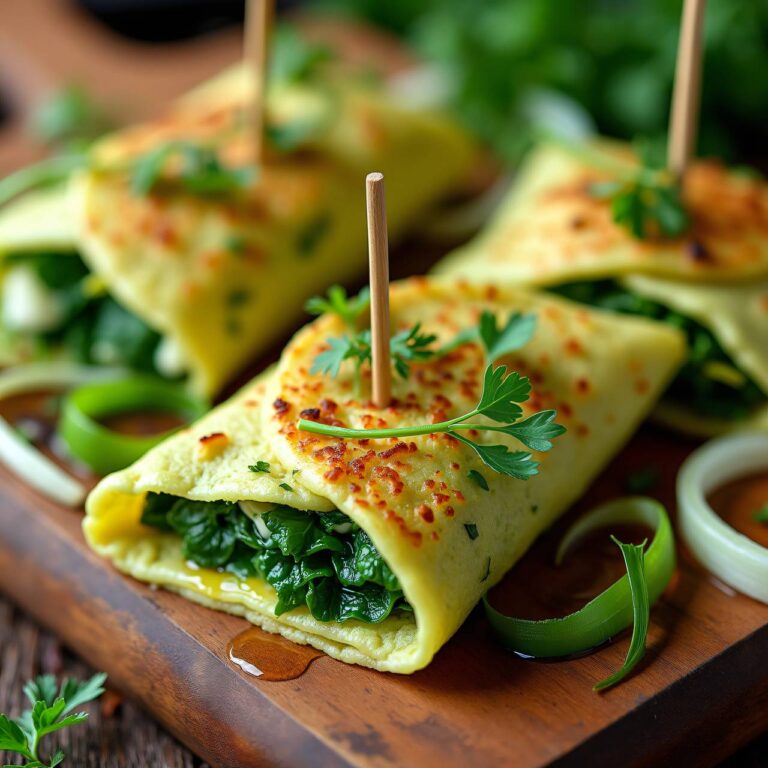 Mini-Tomme im Kräuter-Crêpe Rezept