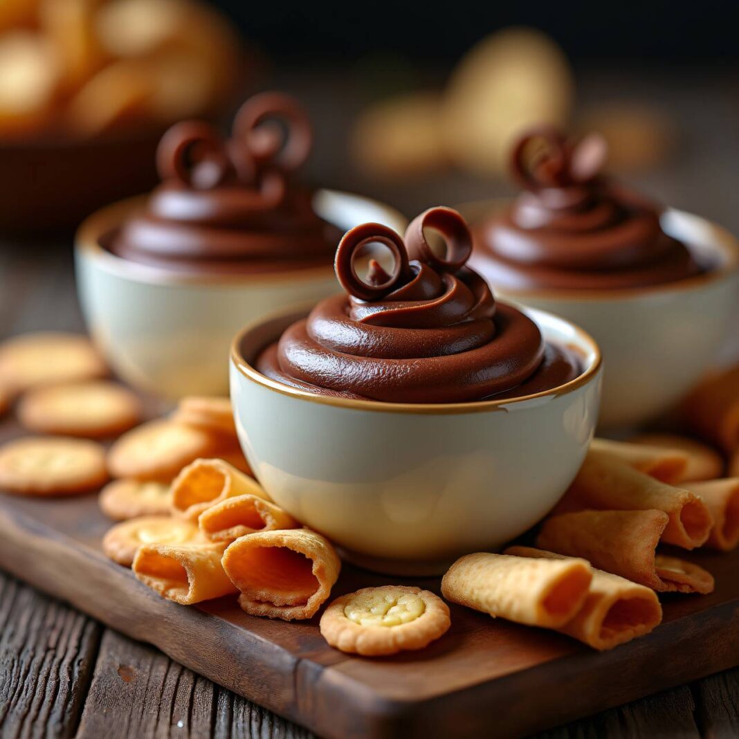 Mocca-Schoggimousse mit Waffeln Rezept Mocca-Schoggimousse mit Waffeln Rezept