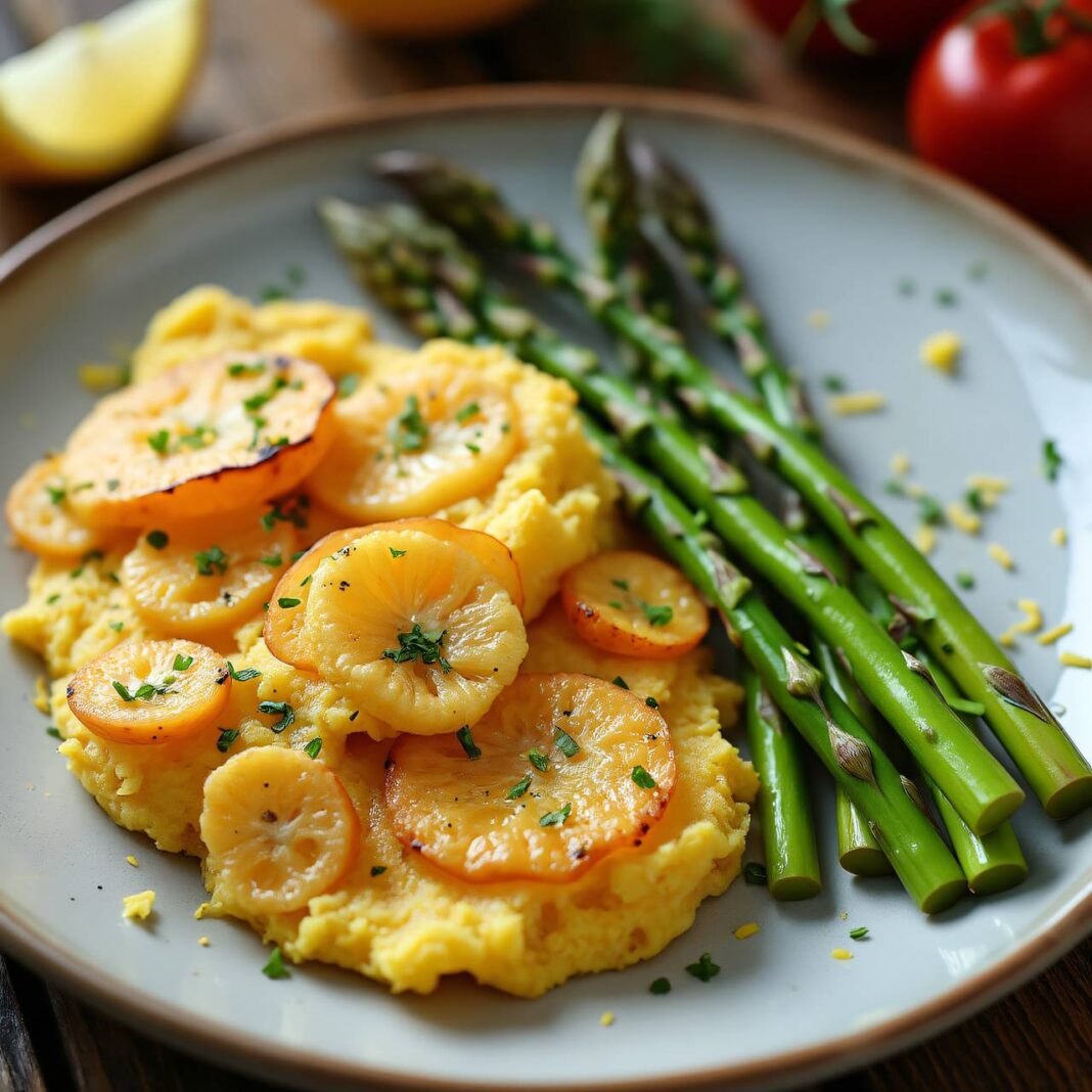 Mohn-Chratzete mit grünen Spargeln Rezept Mohn-Chratzete mit grünen Spargeln Rezept
