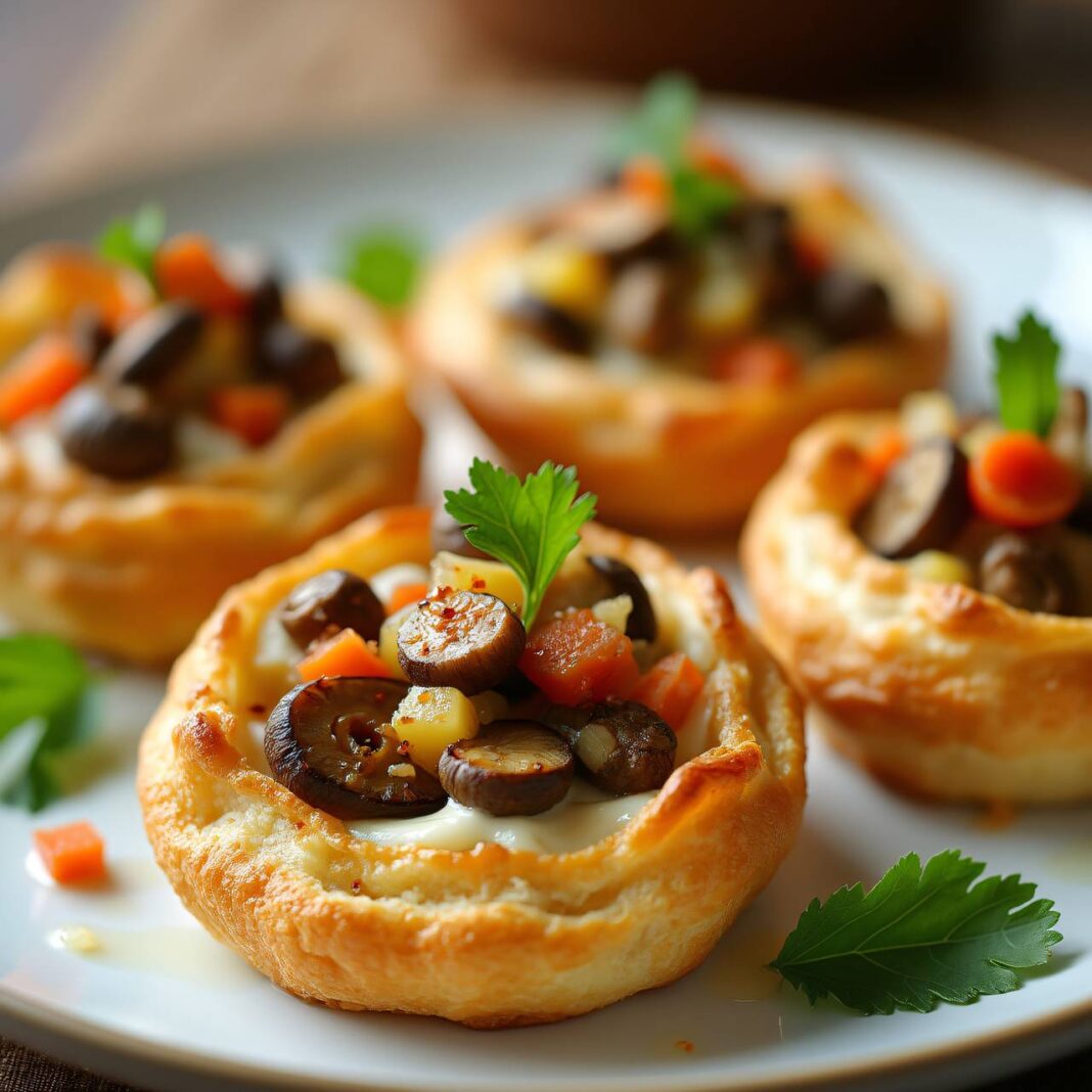 Morchel-Gemüse-Blätterteig-Pastete Rezept Morchel-Gemüse-Blätterteig-Pastete Rezept