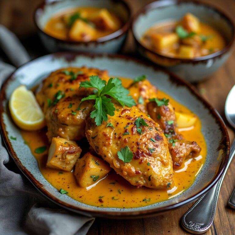 Mostindisches Hühnergeschnetzeltes Rezept