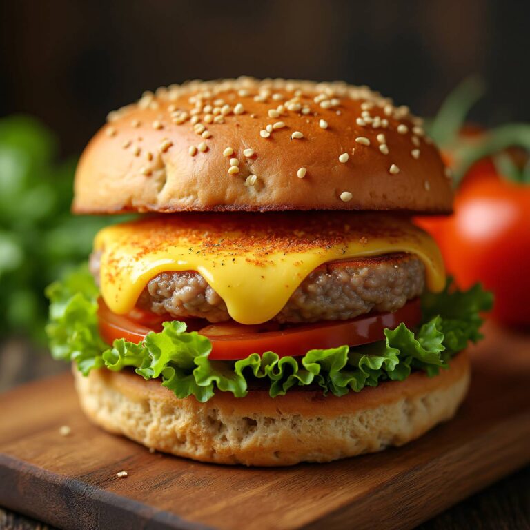 Mozzarella-Burger (Veggie-Burger) Rezept