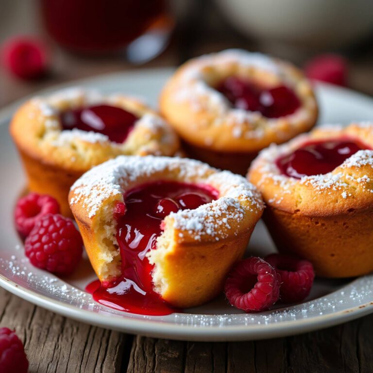 Muffins mit Himbeerkonfitüre Rezept