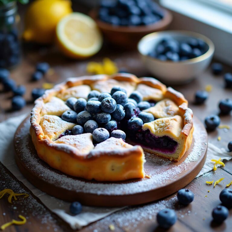 Mustikkapiirakka (Heidelbeerkuchen) Rezept