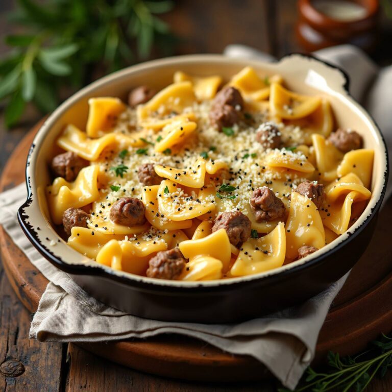 Nudelgratin mit Tafelspitz Rezept