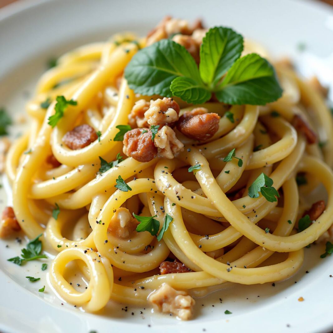 Nudeln an Sellerie-Nuss-Sauce Rezept Nudeln an Sellerie-Nuss-Sauce Rezept