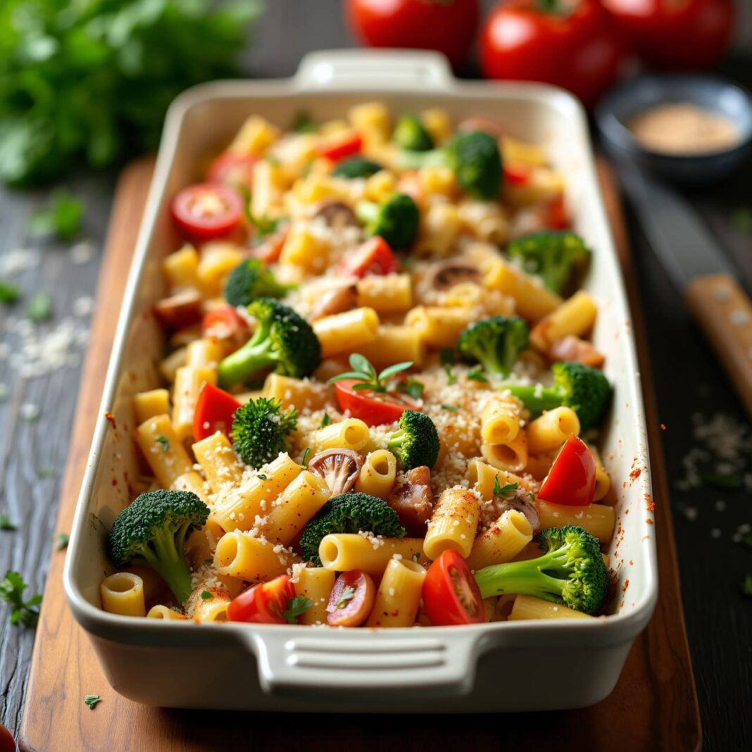 Nudeln-Gemüse-Gratin Rezept Nudeln-Gemüse-Gratin Rezept