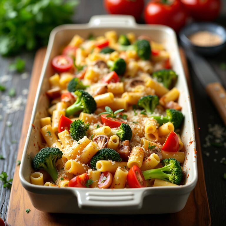 Nudeln-Gemüse-Gratin Rezept
