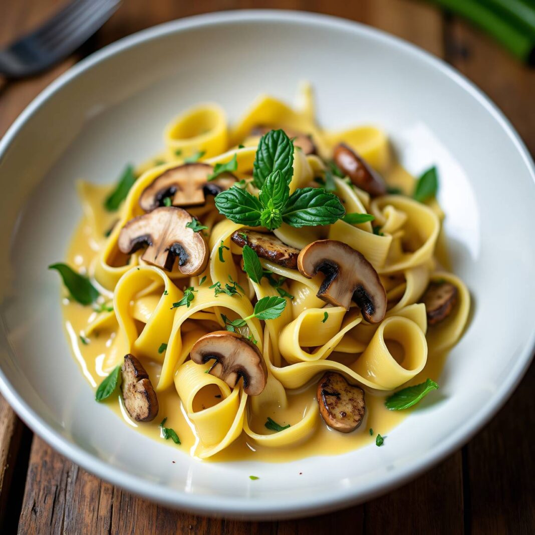 Nudeln mit Eierschwammerl und Lauch Rezept Nudeln mit Eierschwammerl und Lauch Rezept