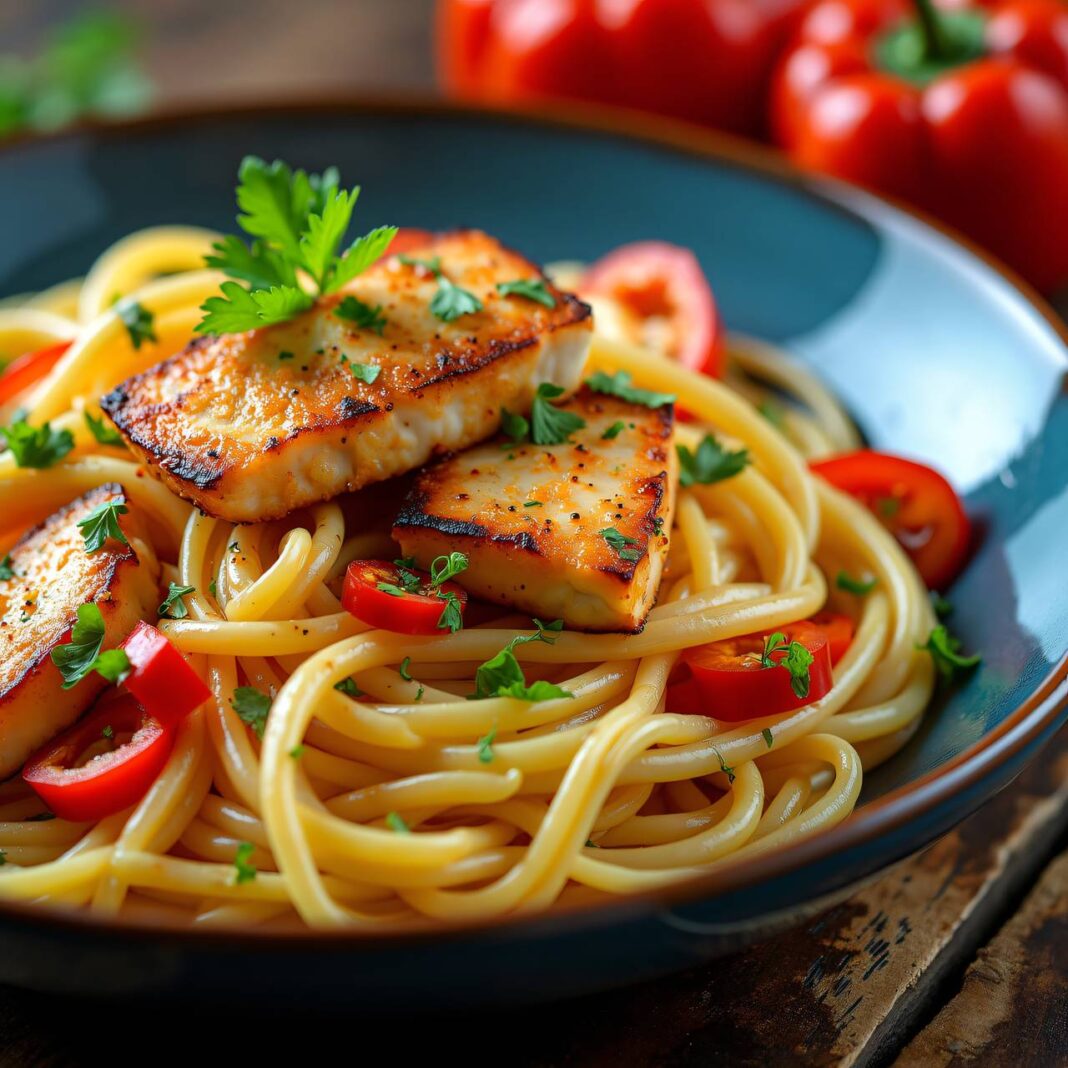 Nudeln mit Schwertfisch Rezept Nudeln mit Schwertfisch Rezept