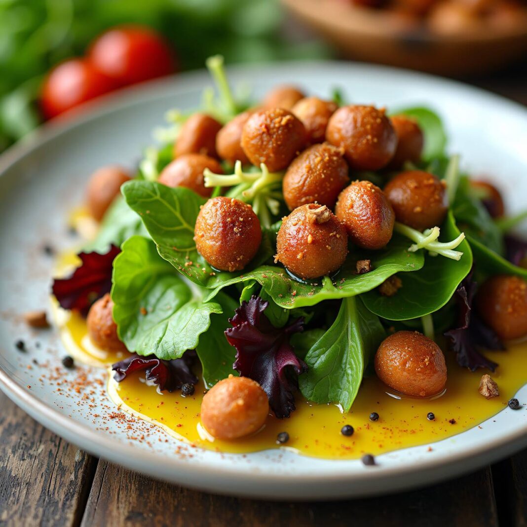 Nüsse auf Blattsalat Rezept Nüsse auf Blattsalat Rezept