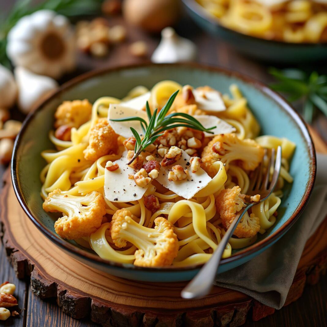 Nuss-Blumenkohl-Pasta Rezept Nuss-Blumenkohl-Pasta Rezept