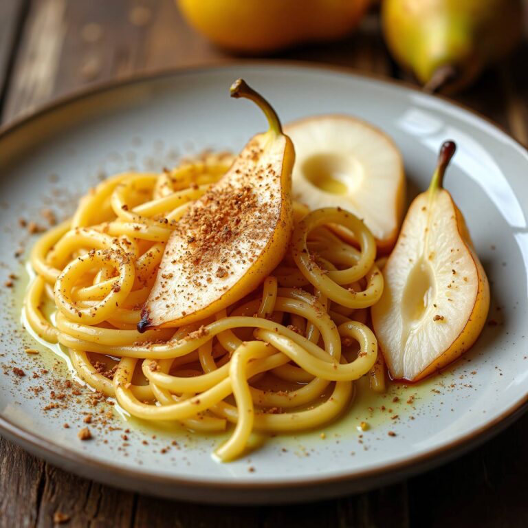 Nussige Spätzli mit Birnen Rezept
