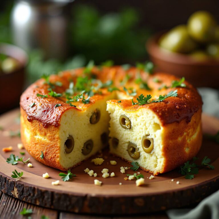 Oliven-Cake mit Käse Rezept
