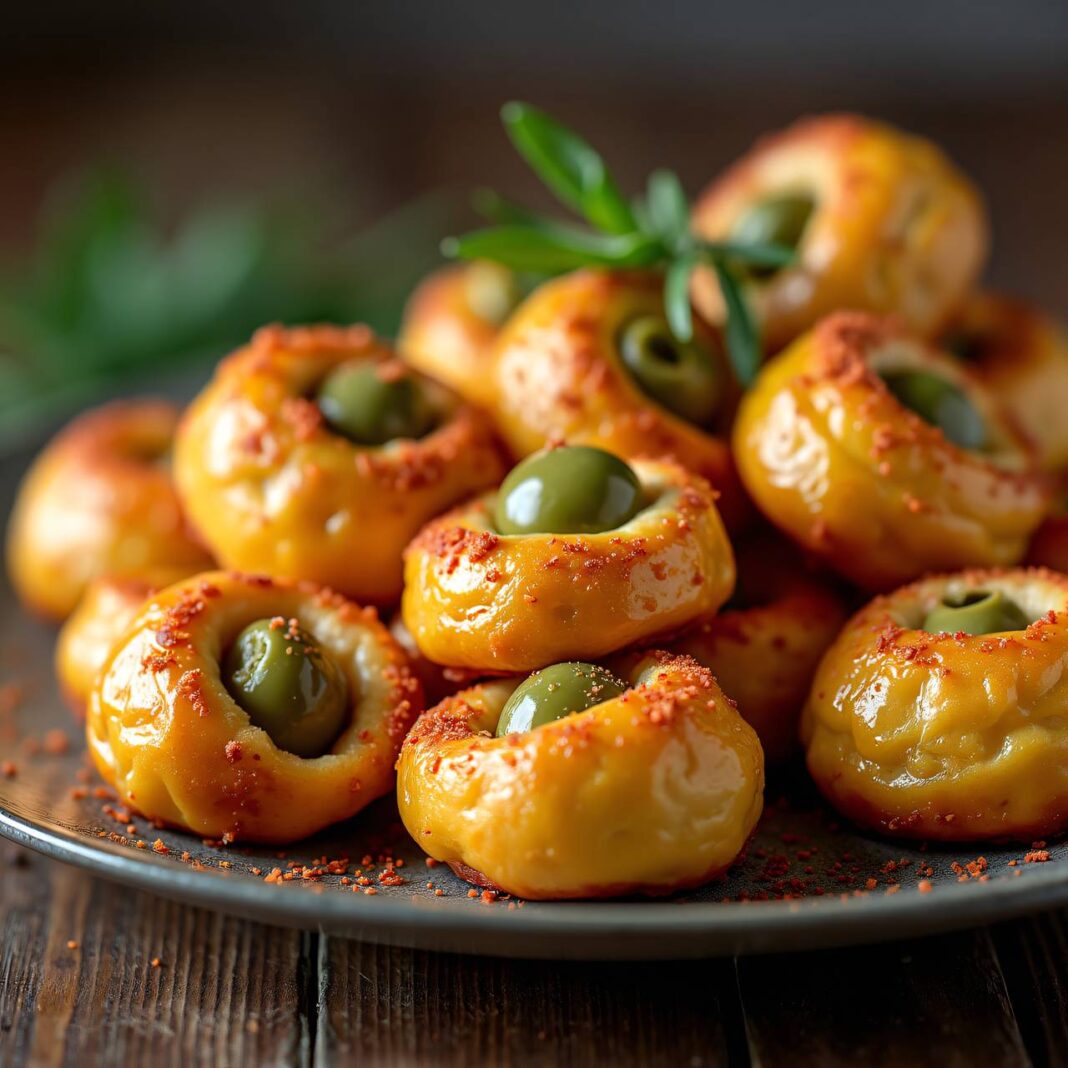 Oliven im Mantel Rezept Oliven im Mantel Rezept