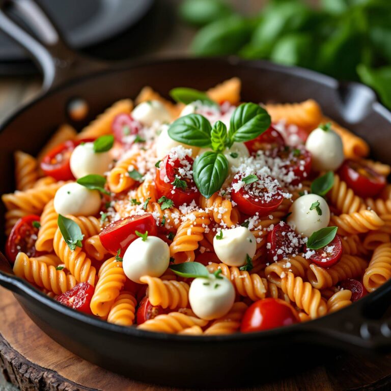 One-Pot-Pasta Caprese Rezept