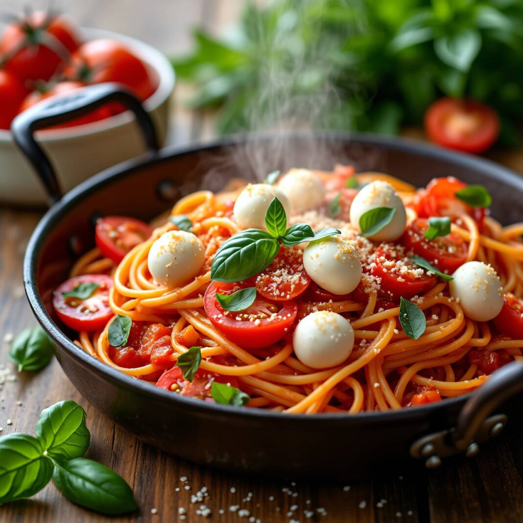 One-Pot-Pasta mit Tomaten Rezept One-Pot-Pasta mit Tomaten Rezept