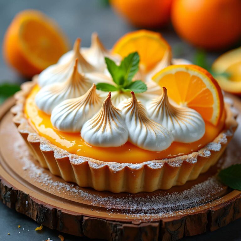 Orangen-Meringue-Torte Rezept