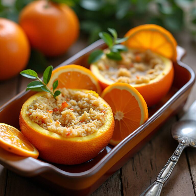 Orangen mit Hirsefüllung Rezept