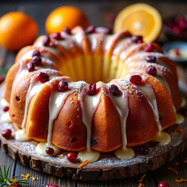 Orangen-Preiselbeer-Gugelhopf Rezept