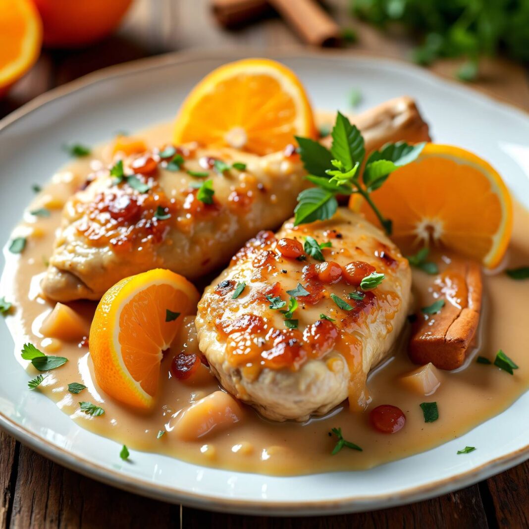 Orangen-Zimt-Hühnchen Rezept Orangen-Zimt-Hühnchen Rezept