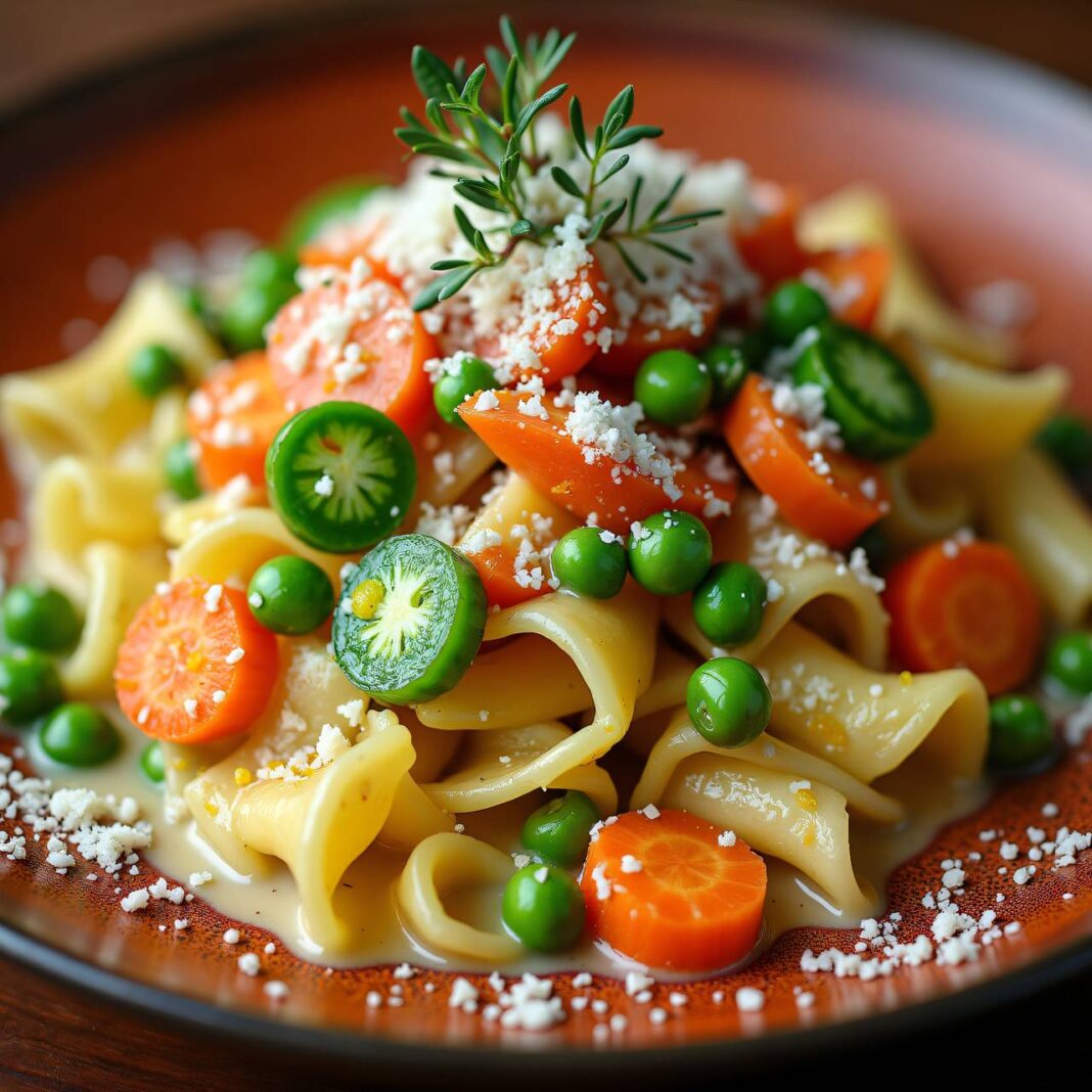 Orecchiette mit Gemüse an Zitronenthymiansauce Rezept Orecchiette mit Gemüse an Zitronenthymiansauce Rezept