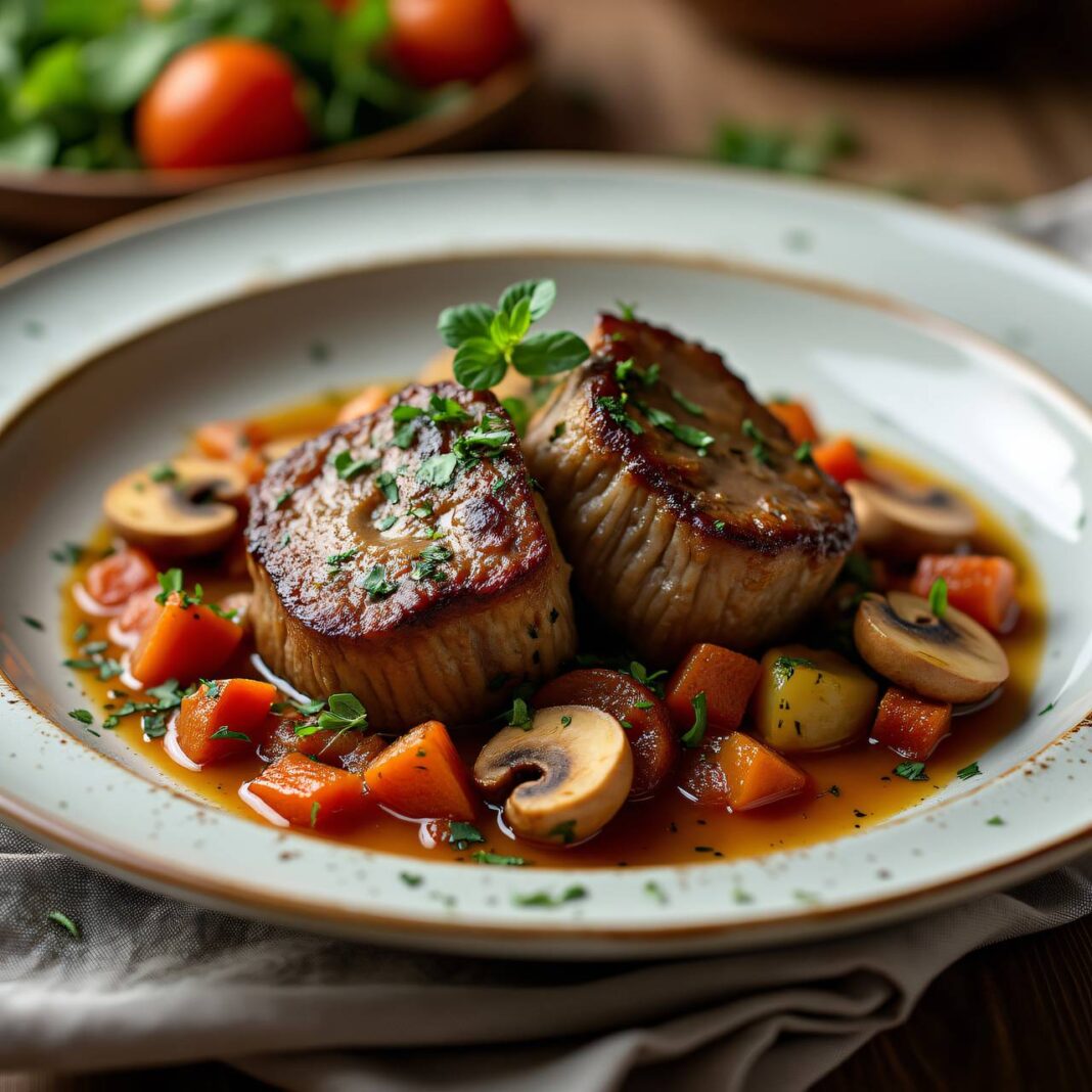 Ossobuco mit Pilzen Rezept Ossobuco mit Pilzen Rezept