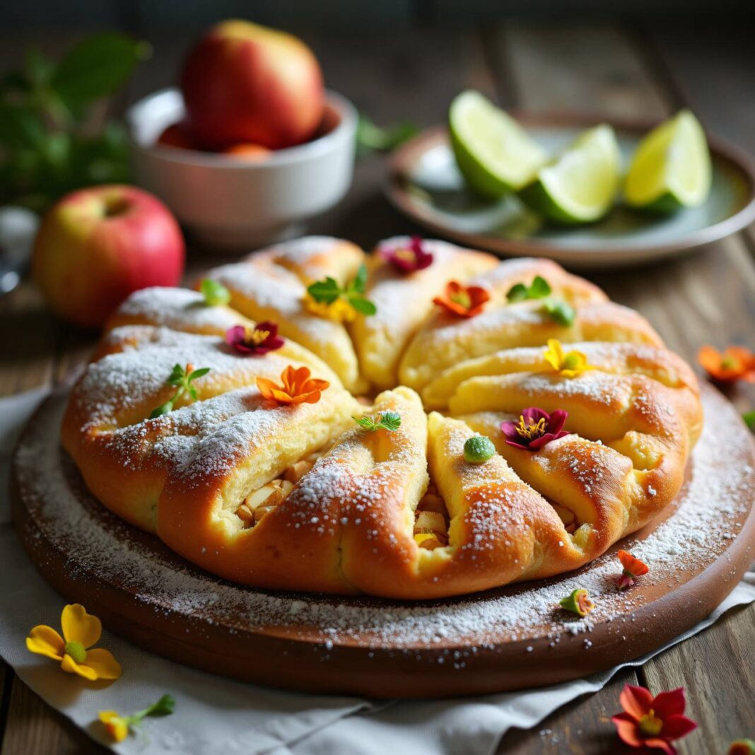 Osterfladen mit Marzipan Rezept Osterfladen mit Marzipan Rezept