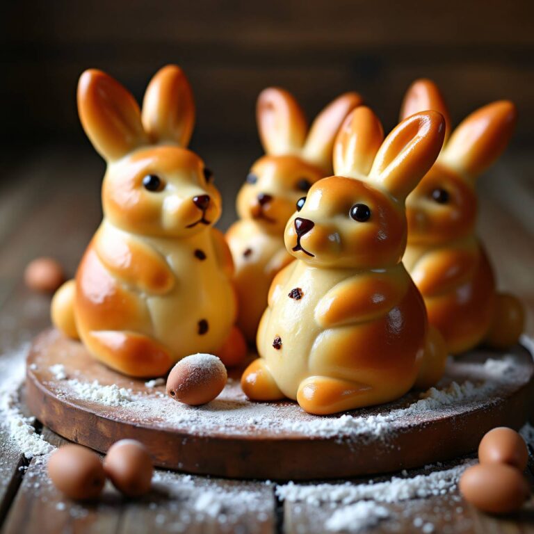 Osterhasen aus Hefeteig Rezept