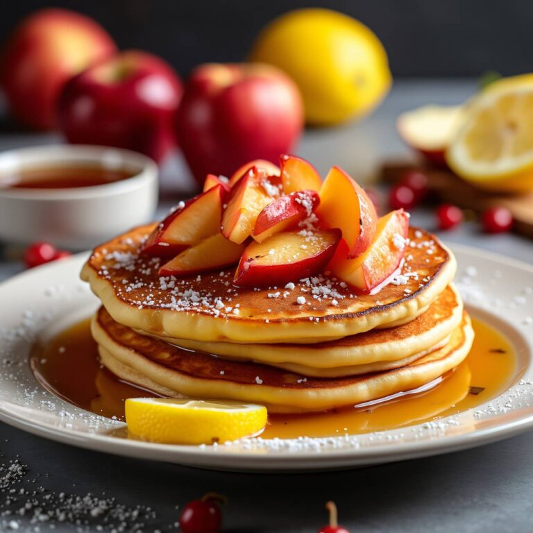 Pancakes mit Hagebutten-Äpfeln Rezept