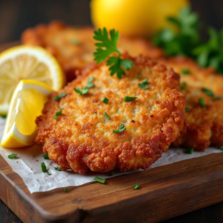 Paniertes Schnitzel mit Cornflakes Rezept