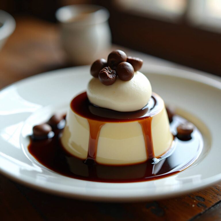 Panna cotta mit Espresso-Schokoladensauce Rezept